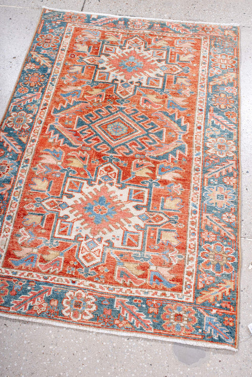 Antique Karaje Area Rug (2' x 4')